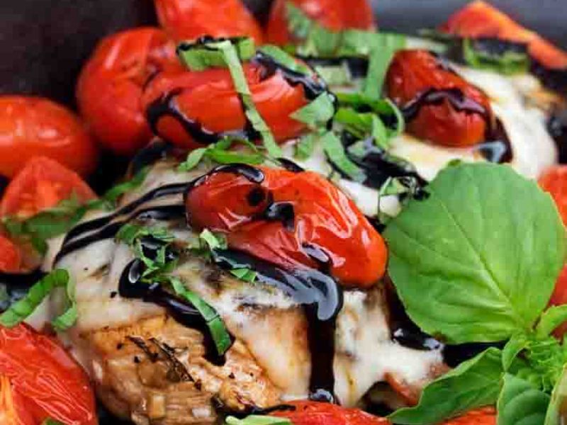 Celia's Garlic Caprese Chicken